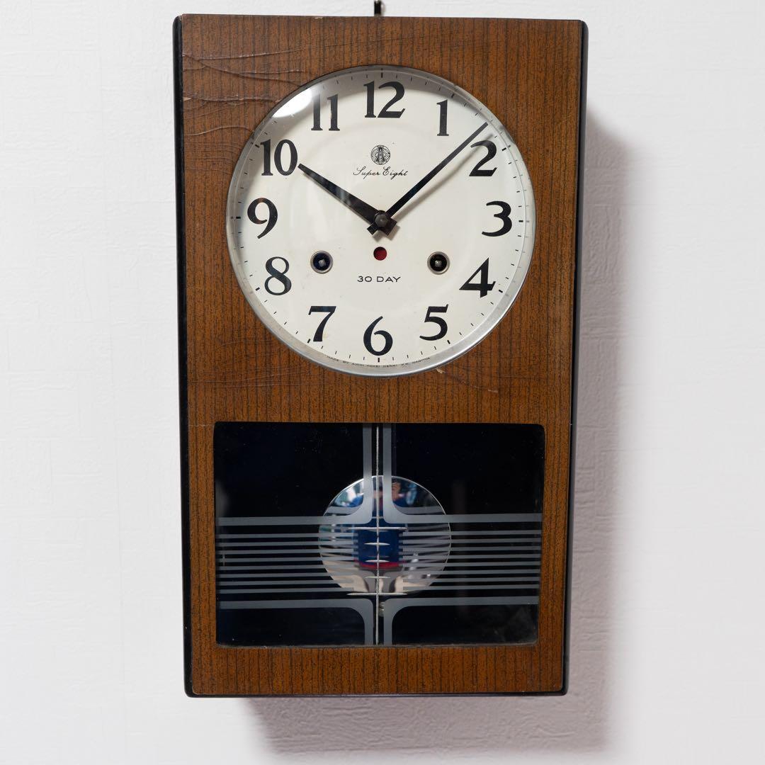 愛知時計　振り子時計　昭和レトロ　オーバーホール済　動作品