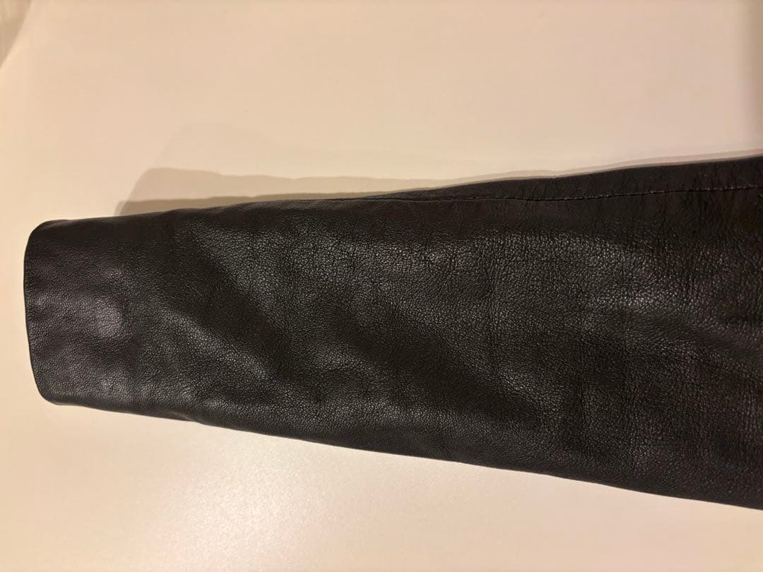 【美品】オールセインツ　ブラックレザージャケット ダブルジップ