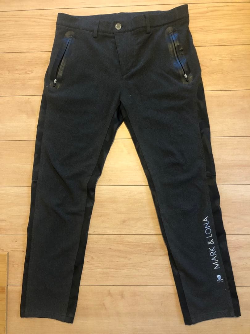 MARK & LONA 切替デザインパンツ　迷彩　カモフラージュ サイズ50