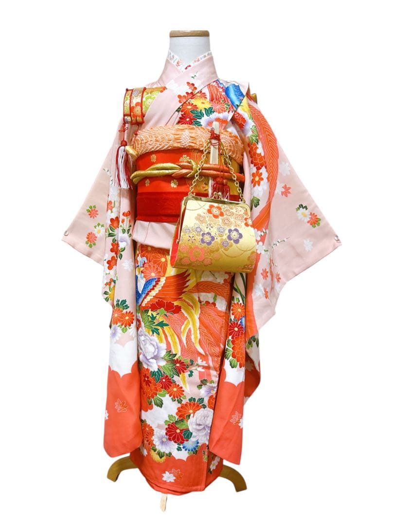 豪華友禅♡七五三　7歳　女の子　フルセット　正絹　ピンク