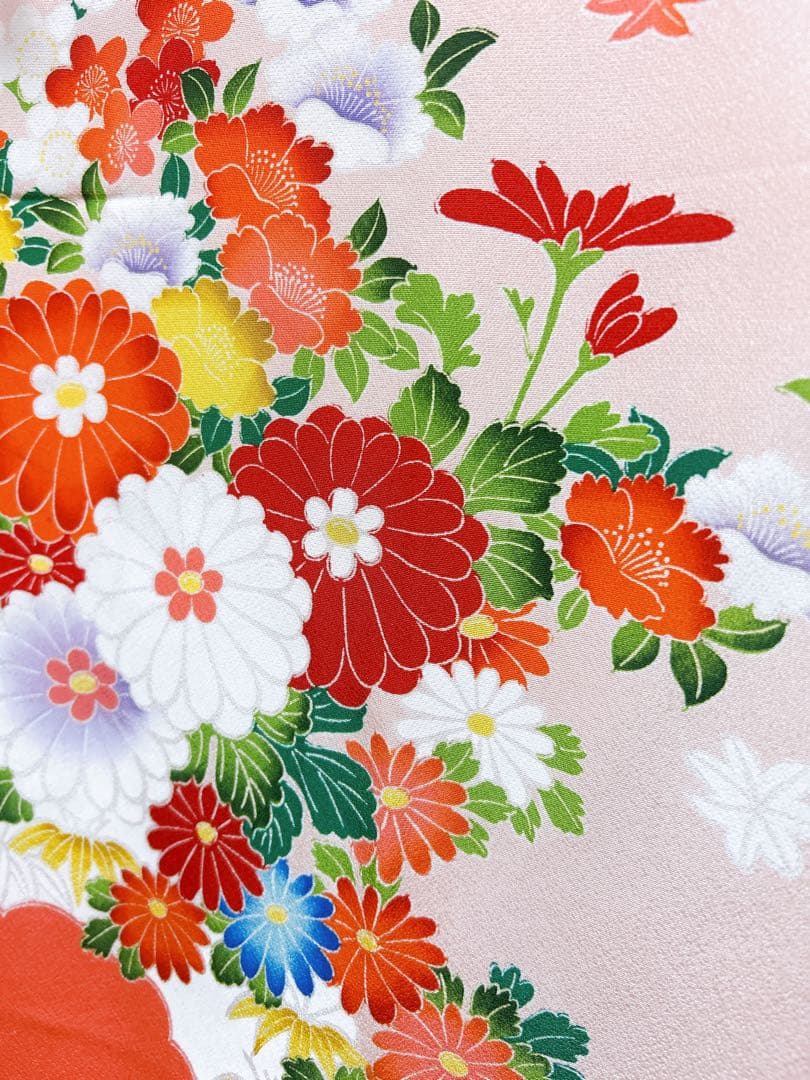 豪華友禅♡七五三　7歳　女の子　フルセット　正絹　ピンク