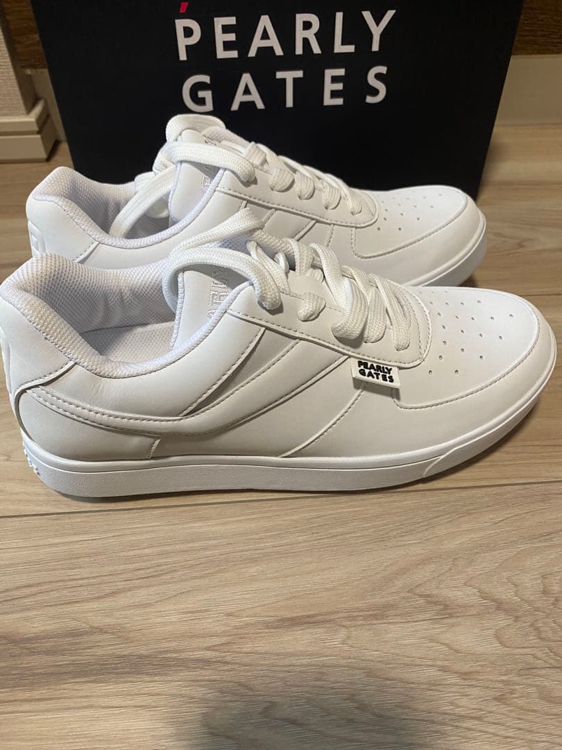 新品 パーリーゲイツ ゴルフシューズ 24センチ 白 ホワイト