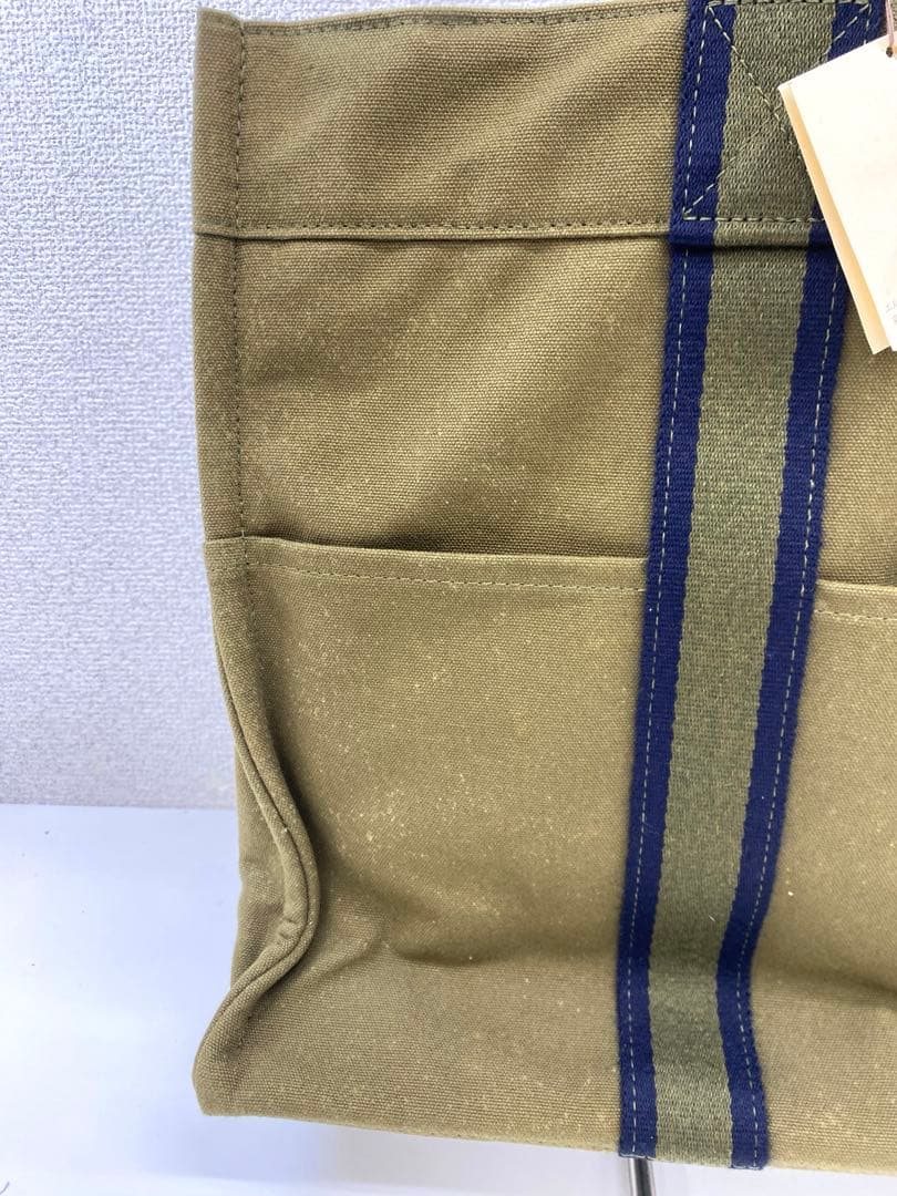 【未使用】HERMES エルメス キャンバストートバッグ カーキ