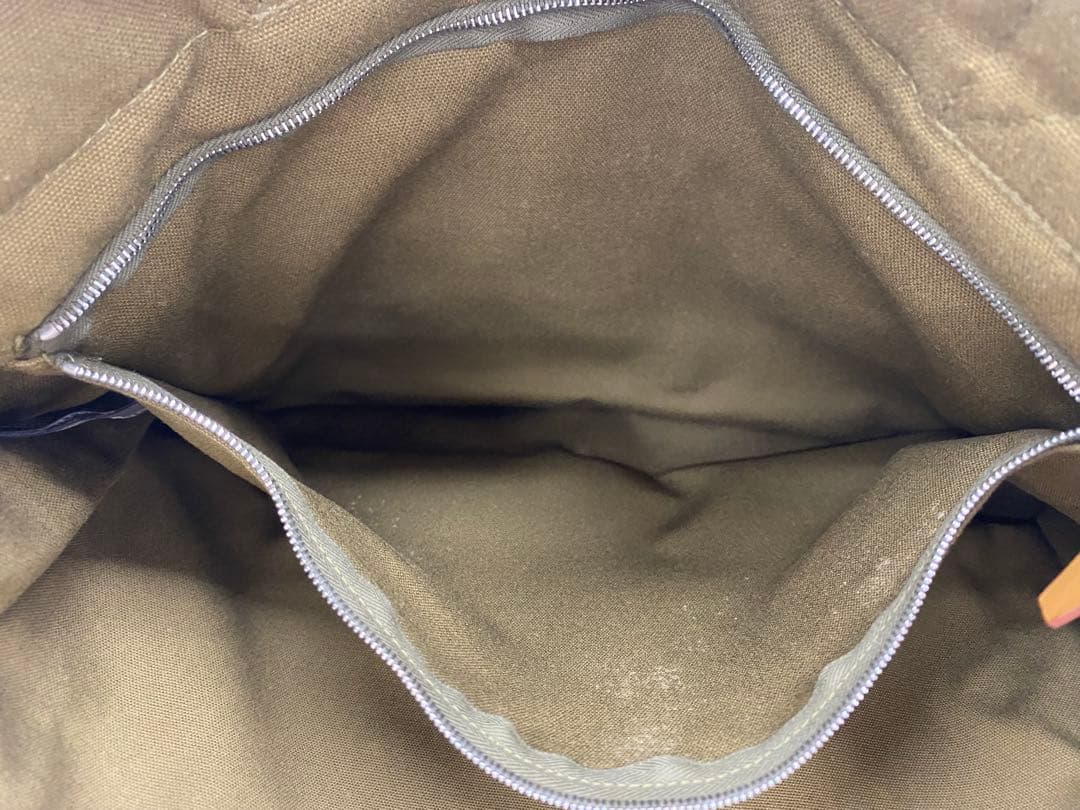 【未使用】HERMES エルメス キャンバストートバッグ カーキ