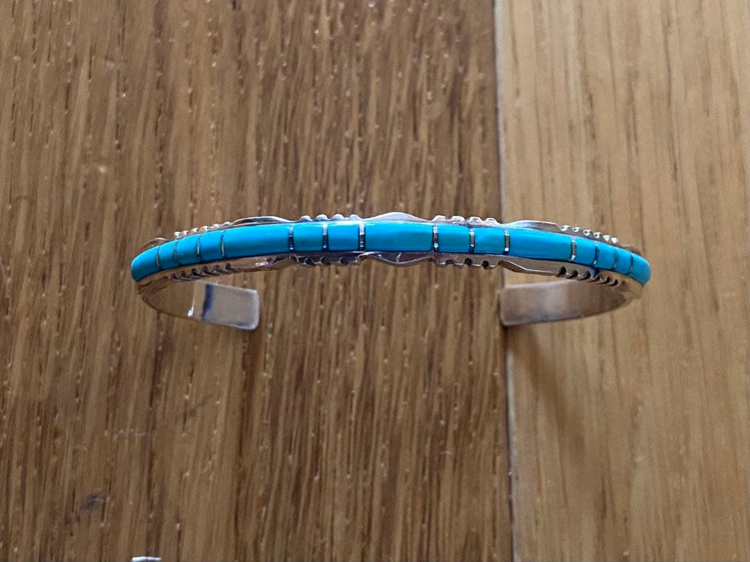 インディアンジュエリー ズニ　ターコイズ バングル