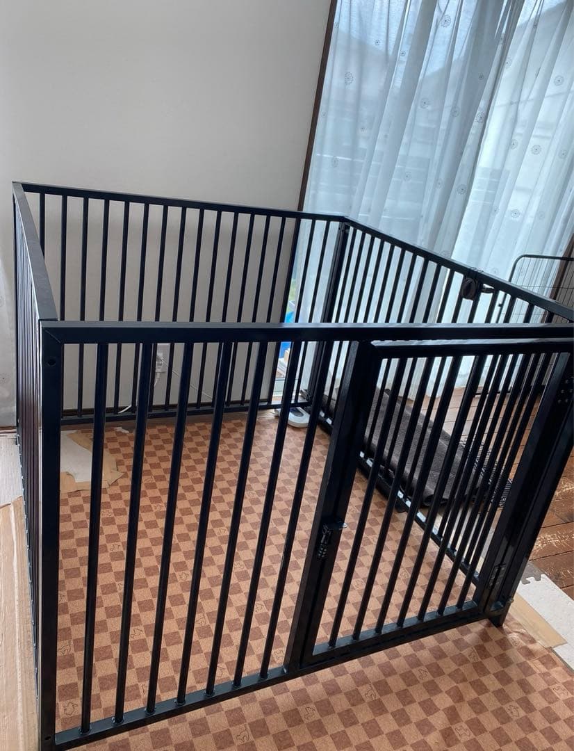 【引取りの場合5000円引き】 ペットサークル鉄製　大型犬