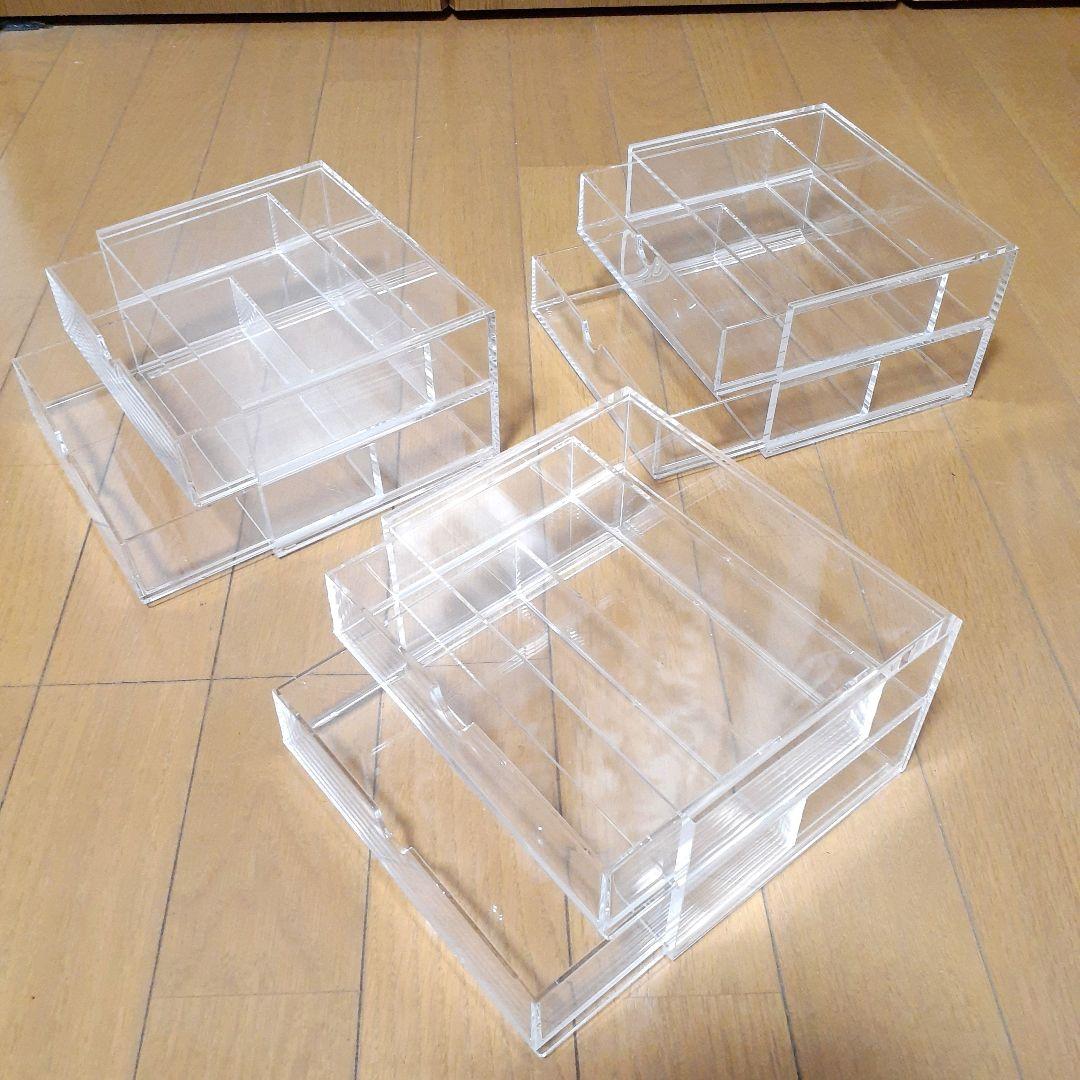 無印　アクリルケース　2段　4個　新品　未使用