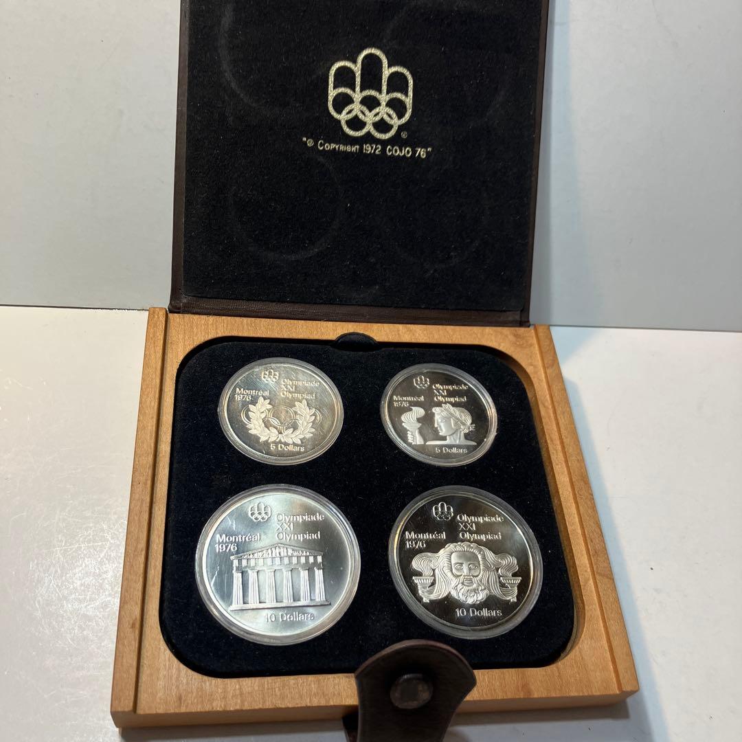 カナダ モントリオール オリンピック 記念銀貨セット145.8g 銀値以下
