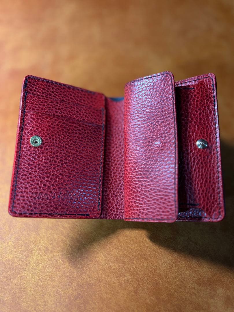 イタリアンレザードラーロ二つ折り財布