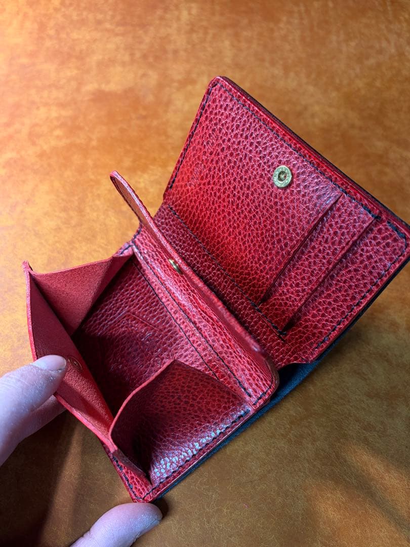 イタリアンレザードラーロ二つ折り財布