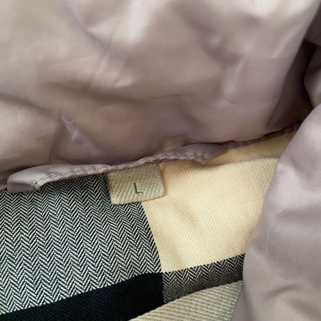 BURBERRY BRIT メガノバチェック ダウンベスト パファーベスト　L