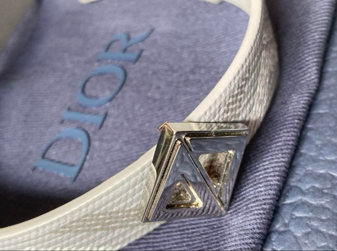 Dior ディオール CD ダイヤモンドブレスレット ロゴ　グレー 美品