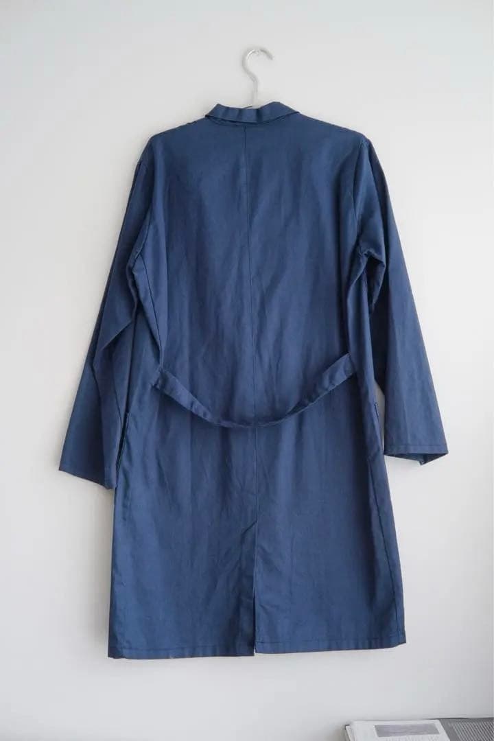イタリア製 春物コート スプリングコート ブルー 青 ヨーロッパヴィンテージ