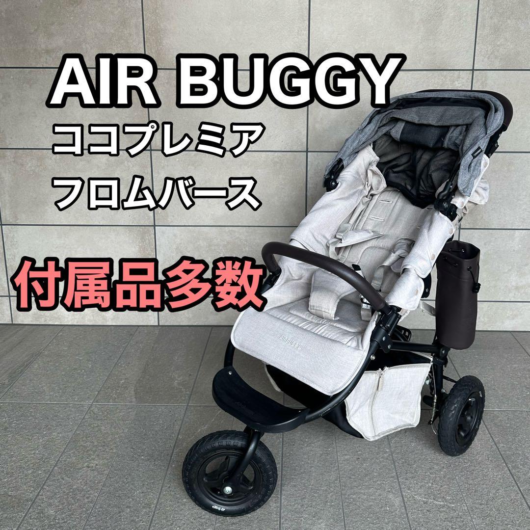 【美品】AIRBUGGY エアバギー ココプレミア フロムバース アースグレー