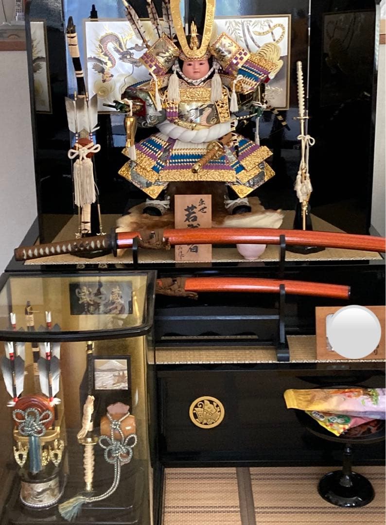 五月人形付属品　模造刀　刀台