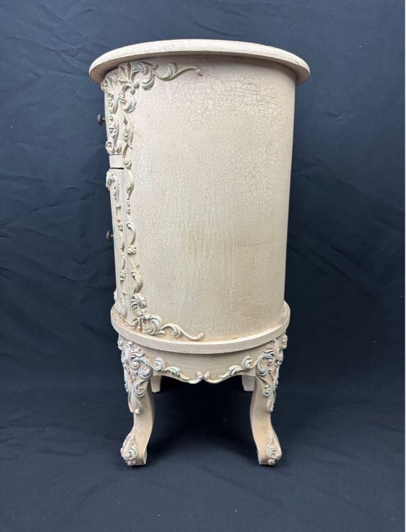 ロココ調 イタリア コンソールチェスト サイドテーブル 飾り台 家具 中古 猫足