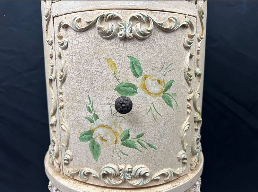 ロココ調 イタリア コンソールチェスト サイドテーブル 飾り台 家具 中古 猫足