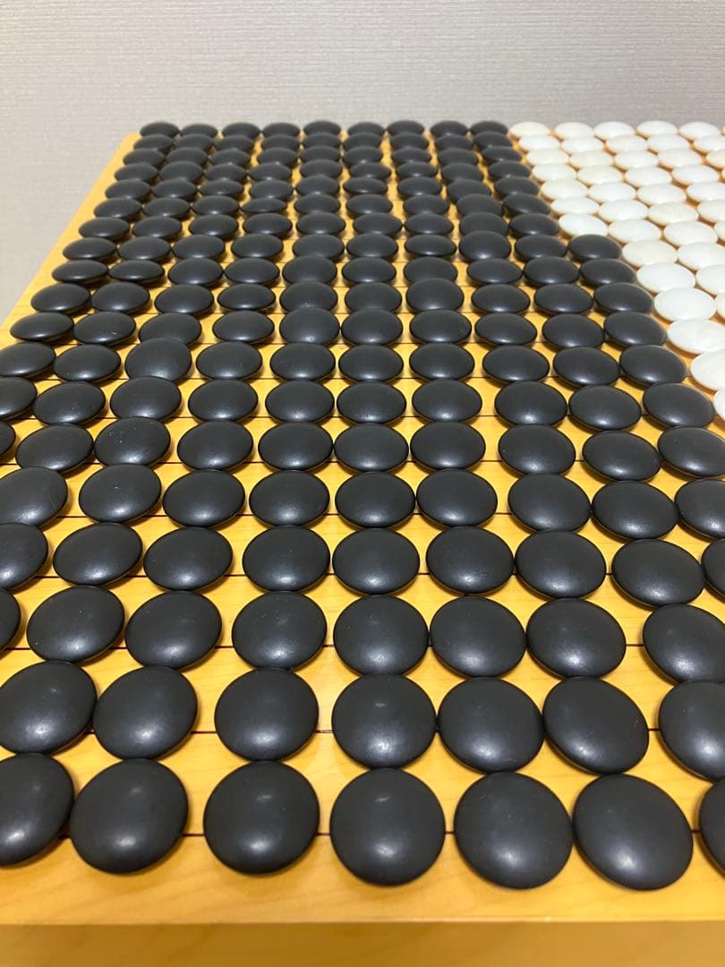 【高級】国産本榧 脚付き囲碁盤 蛤碁石セット付 桐箱・布付き ⭐︎美品⭐︎