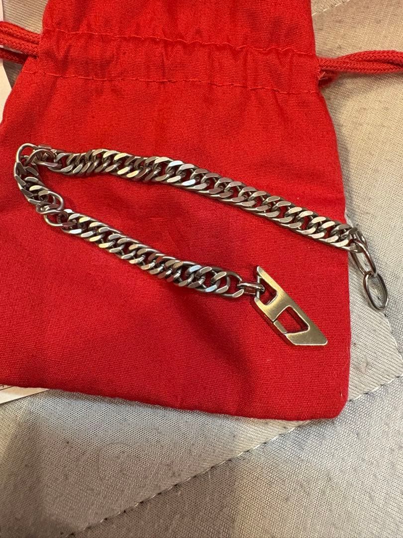 ステンレススチール チェーンブレスレット シルバー