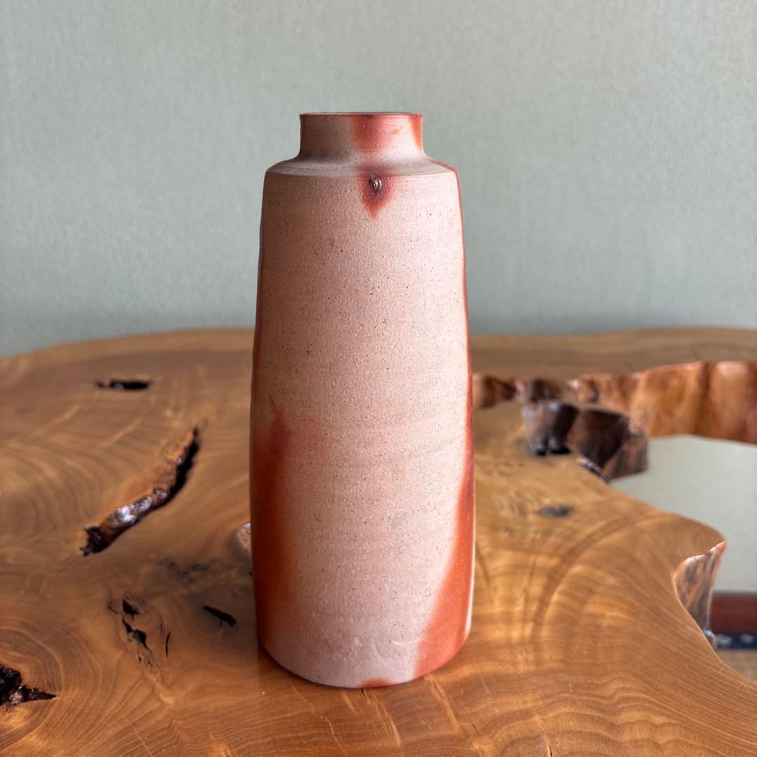 備前焼 山本敦子造 備州窯 花入 共箱