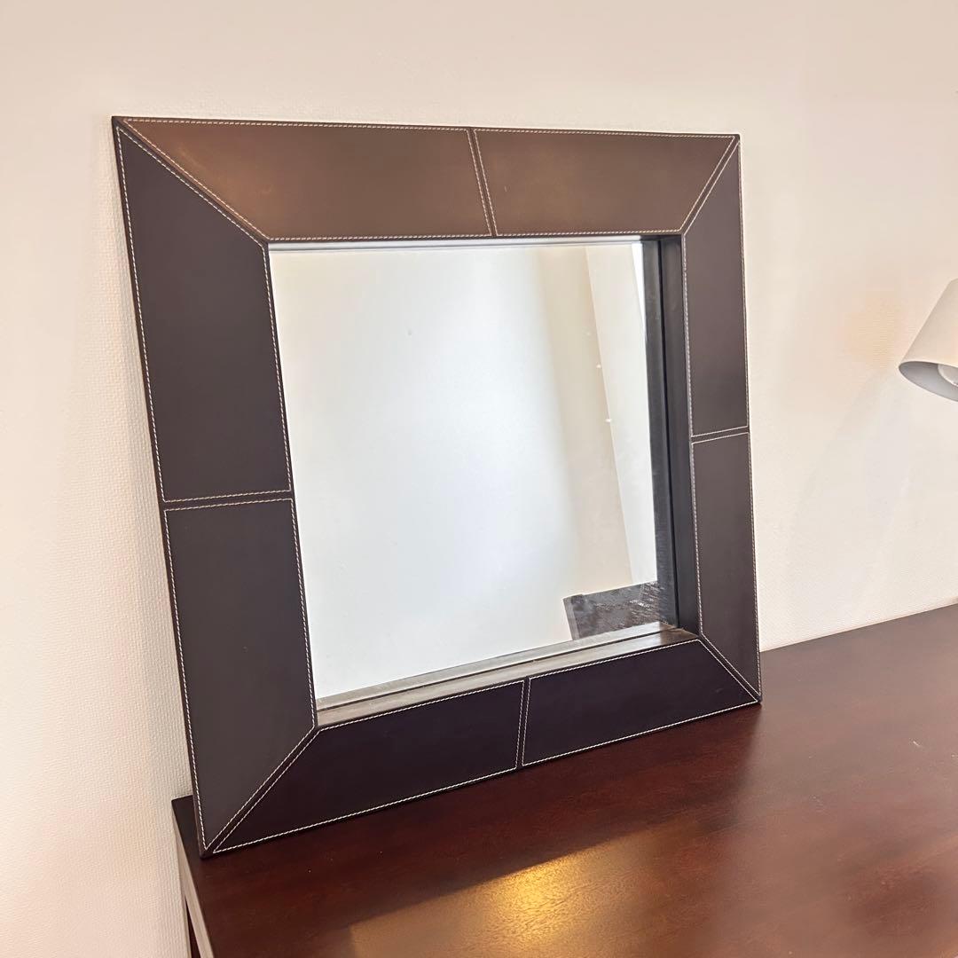 ACTUS 壁掛け鏡ダークブラウン　展示品
