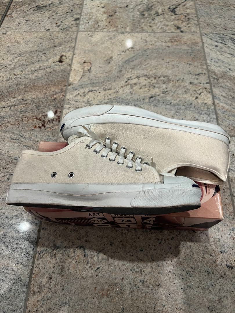 希少90s CONVERSE ジャックパーセル キャンバス ホワイト USA製