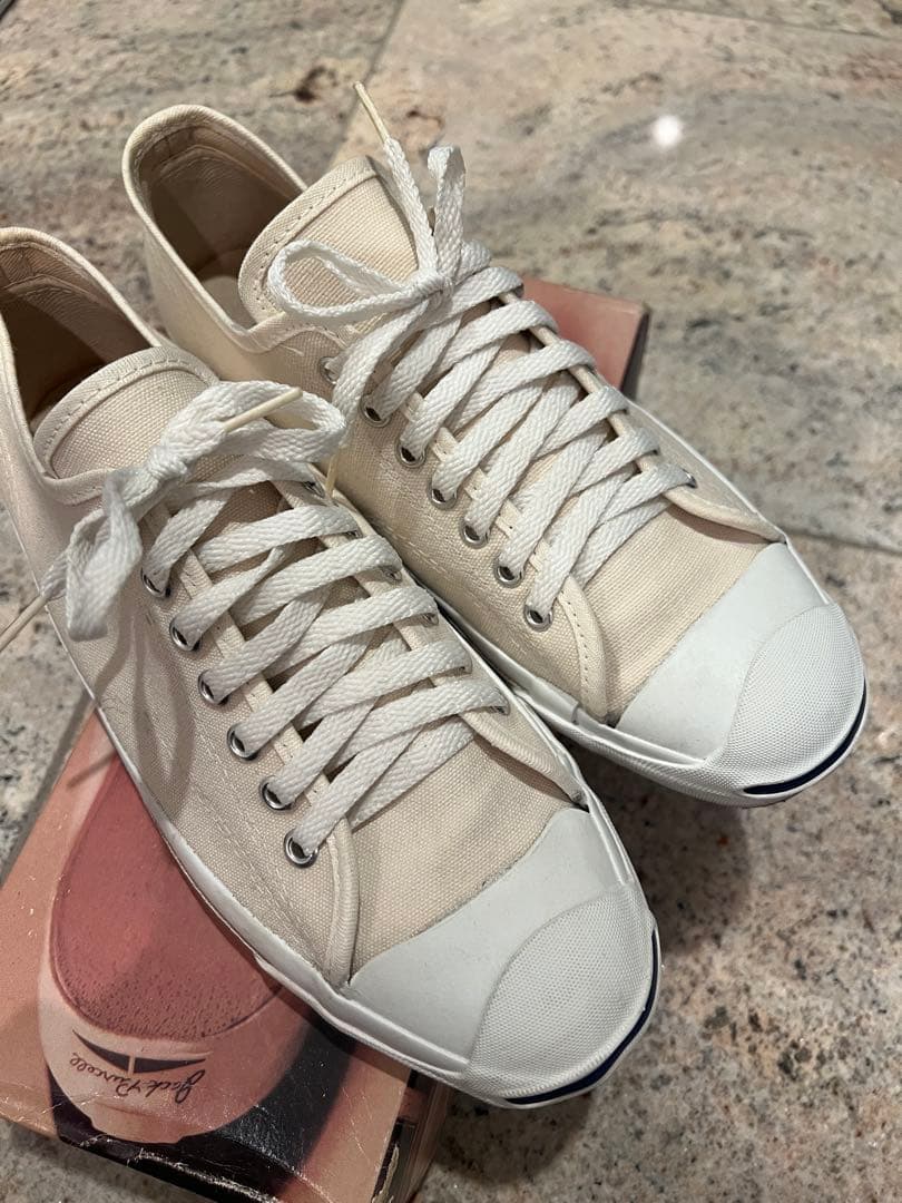 希少90s CONVERSE ジャックパーセル キャンバス ホワイト USA製