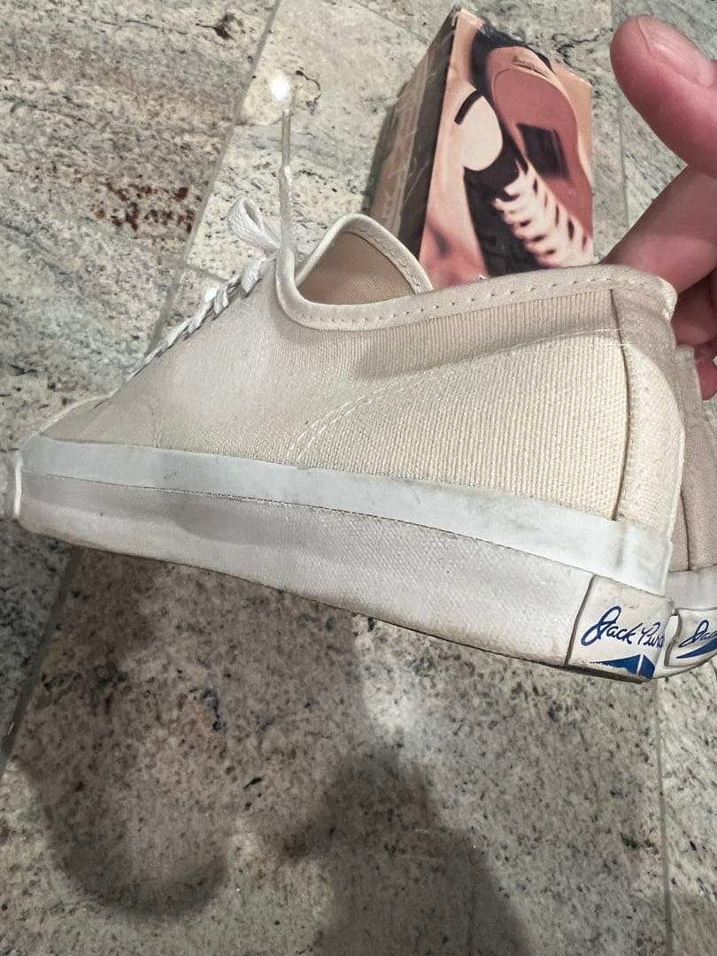 希少90s CONVERSE ジャックパーセル キャンバス ホワイト USA製