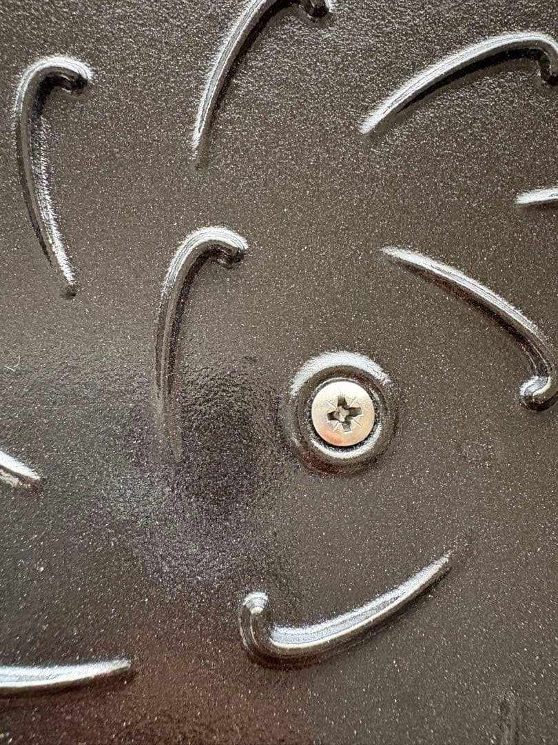 【真鍮ノブ・新品】ワナベXL　24cm　ストウブ　シフォンローズ　スノーフレーク