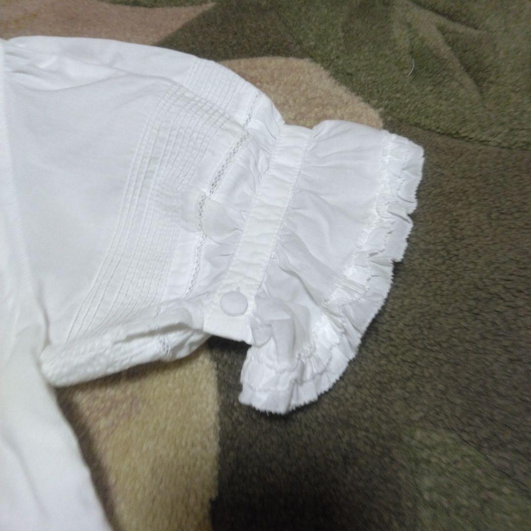 夏セール　ピンクハウス　美品ホワイト フリル付き 半袖ブラウス