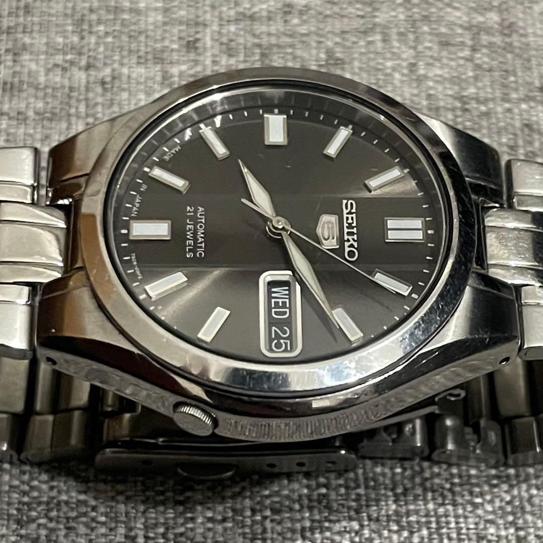 カ*ン様 SEIKO 自動巻き腕時計 セイコー5 裏スケルトン 7S26-03E