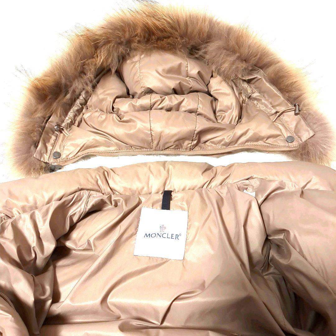 美品✨️　モンクレール　ヴァレンティーヌ　ダウン　ラクーンファー　フード付　00