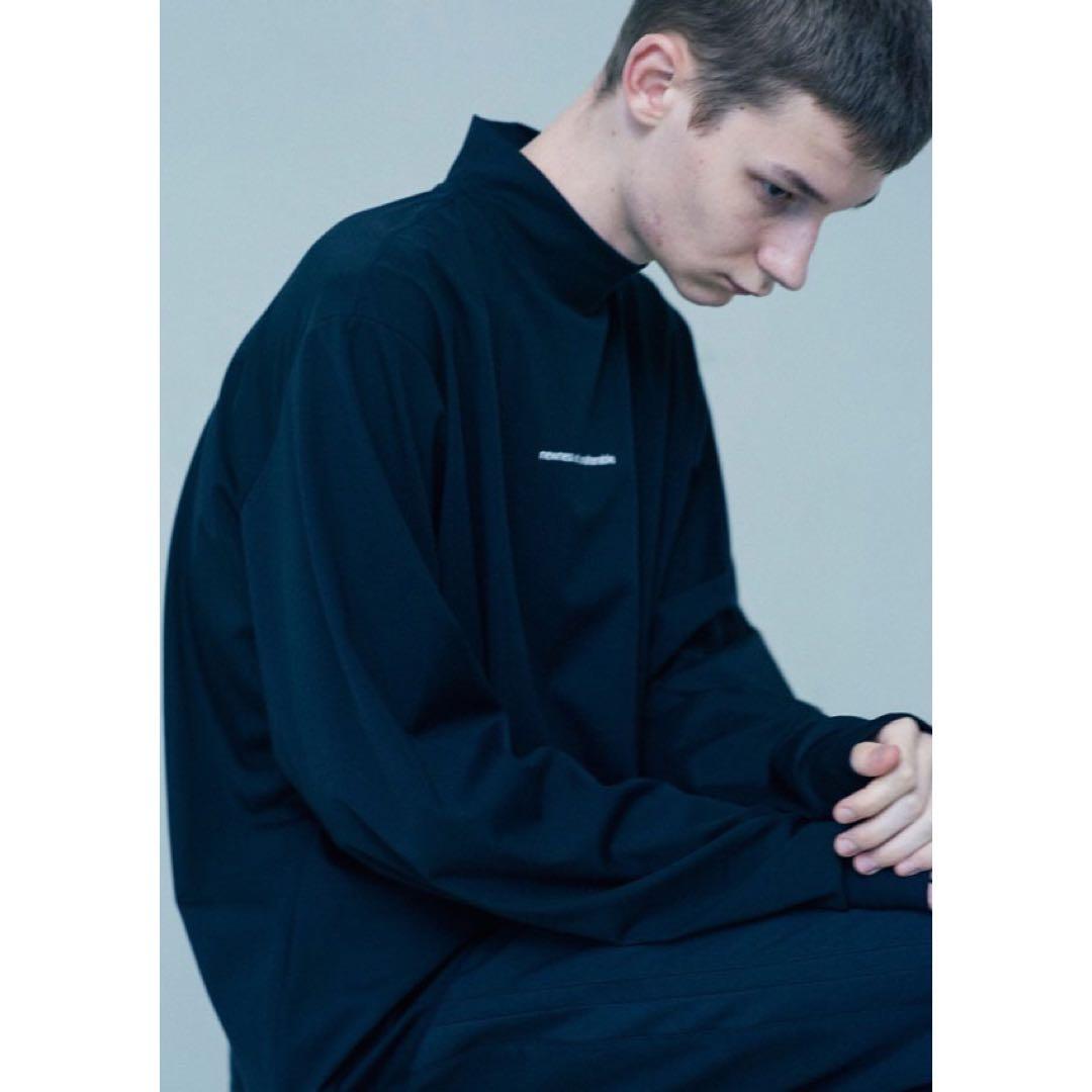 stein シュタインDARK NAVYハイネック長袖カットソー サイズS