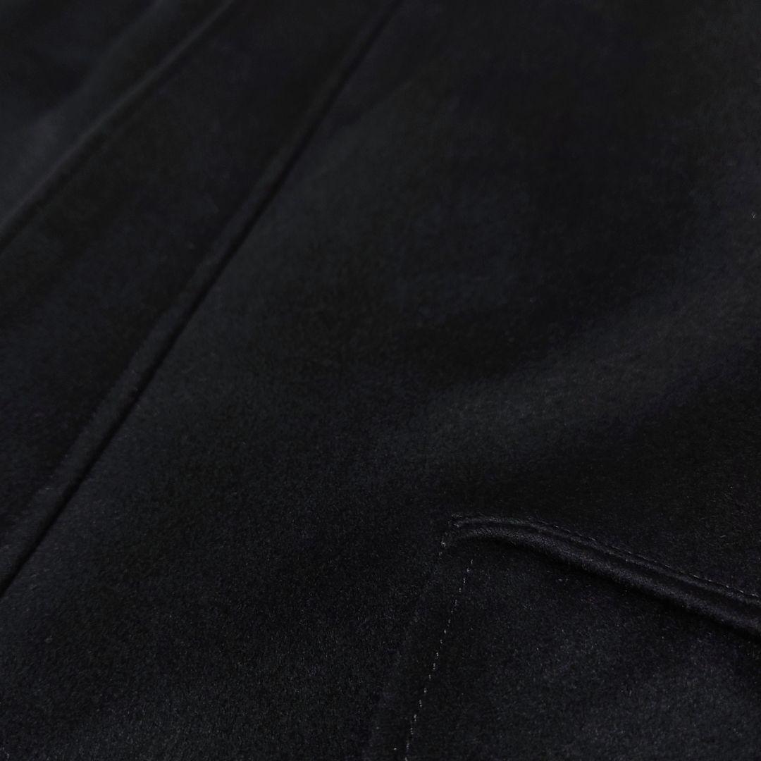 D'URBAN ロロピアーナ DOESKIN スタンドカラーコート LL 黒