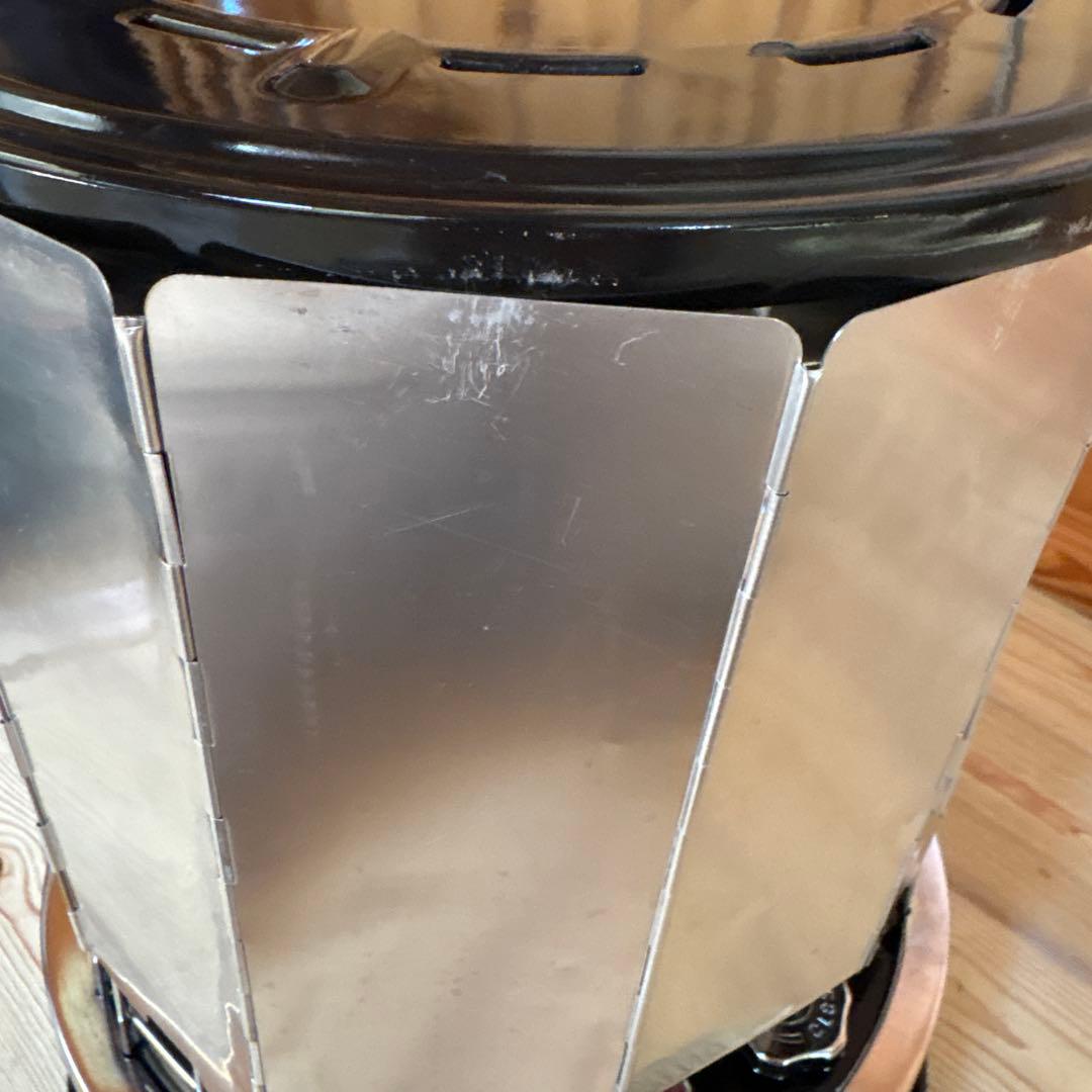 NEWアルパカ石油ストーブ 専用ケース・反射板・替芯•五徳付き・ブラック