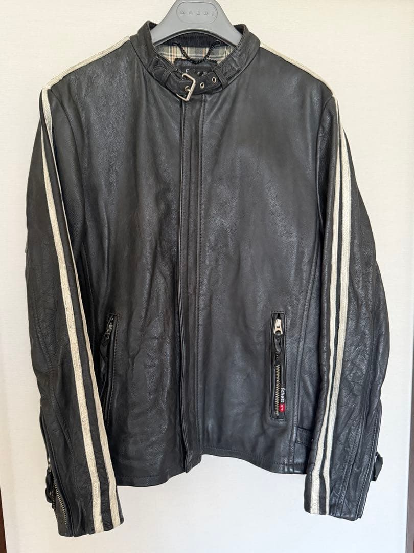 Schott 黒 レザージャケット Mサイズ