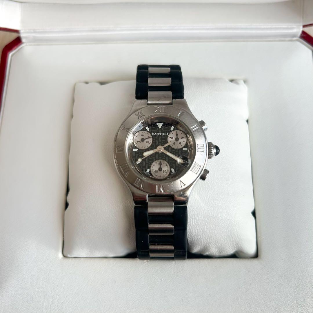 カルティエ ヴァンテアン 21 クロノスカフ SM クォーツ W10198U2