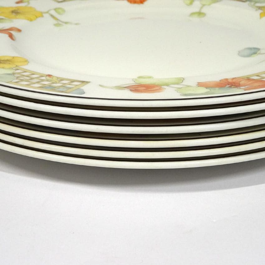 【a-082c/g】　プレート　オーバルプレート　トレリスの花