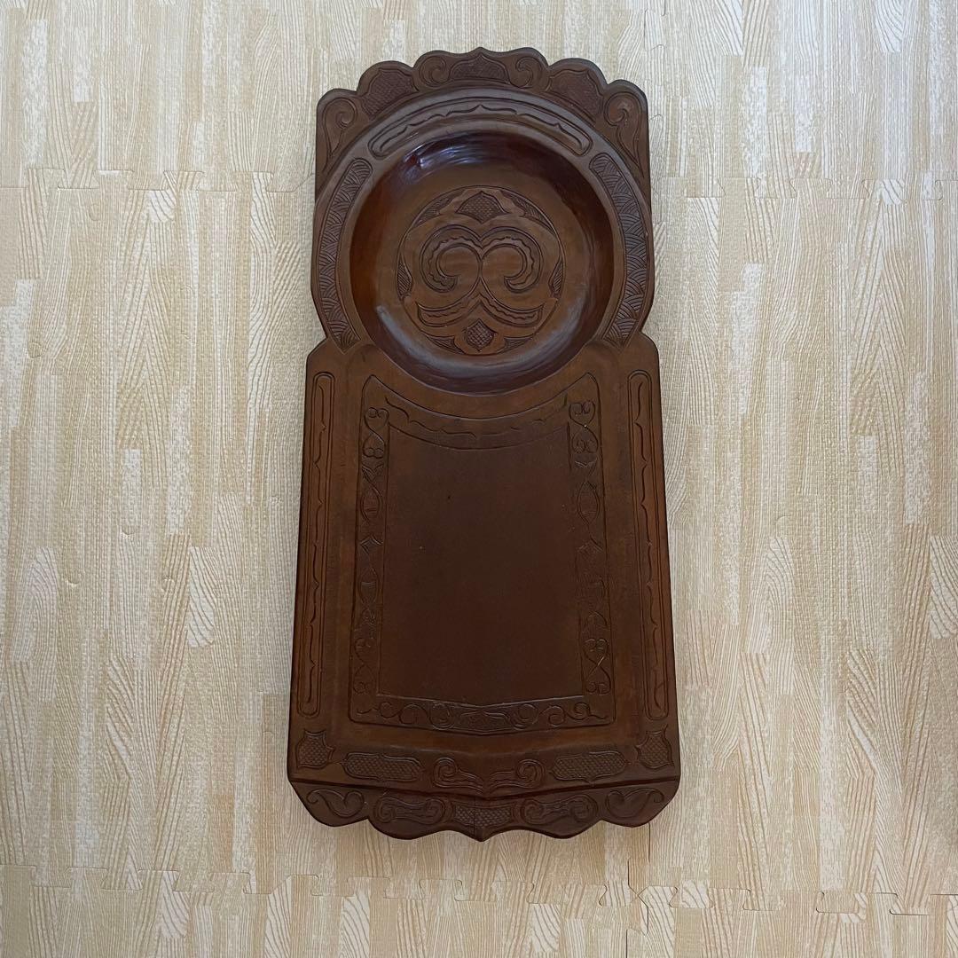 アイヌ イタ 高野繁廣 民芸品 二風谷イタ メノコイタ 木彫り インテリア