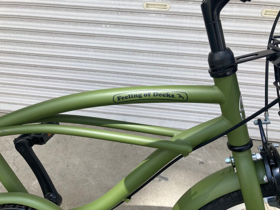 FOD_オリーブグリーン_20インチ 子供用ビーチクルーザー