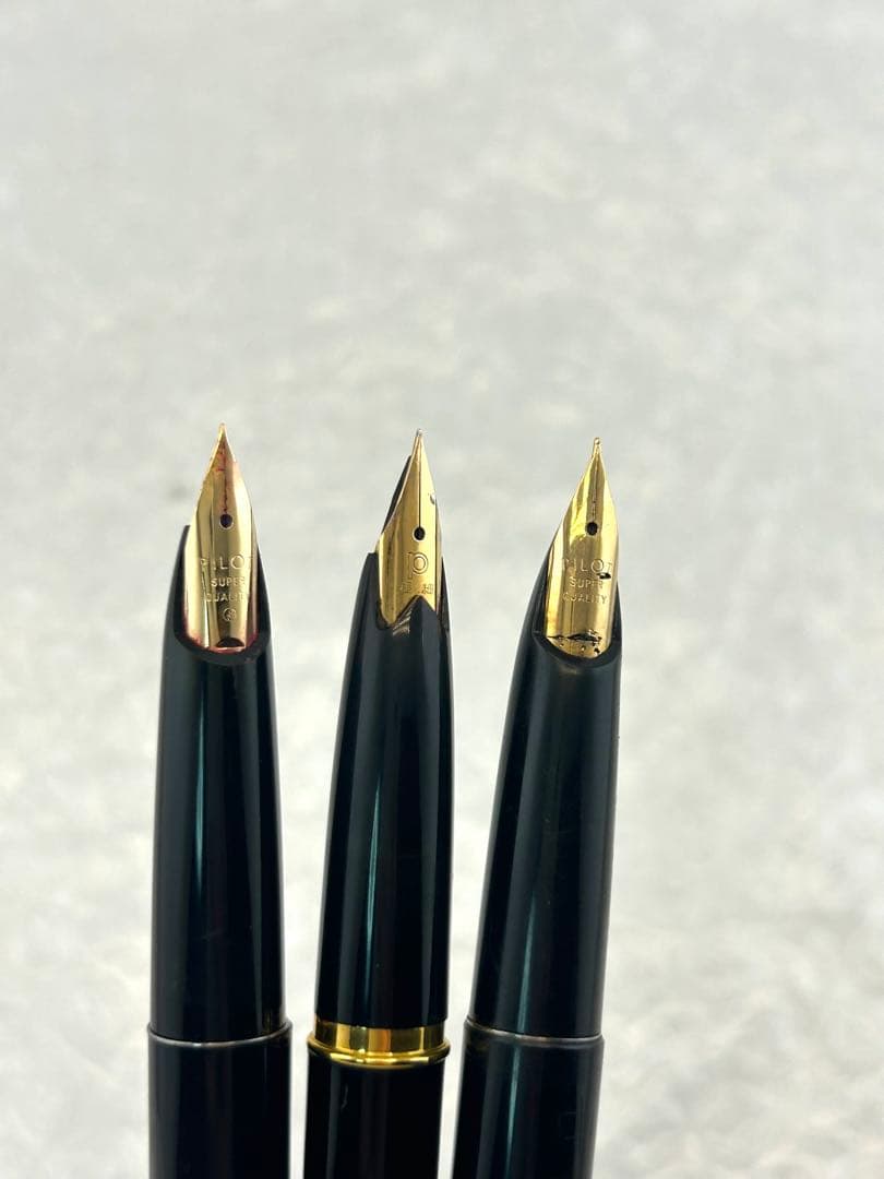 万年筆　デスクペン　パイロット　プラチナ　9点セット　9本