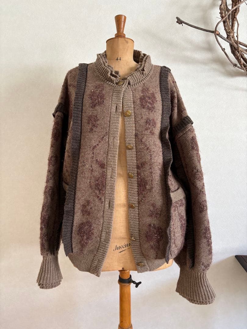 NATIVE village gasa ニットカーディガン