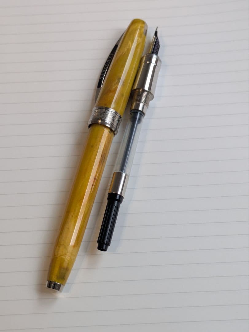 ヴィスコンティ　万年筆　ゴッホ　ひまわり　細字