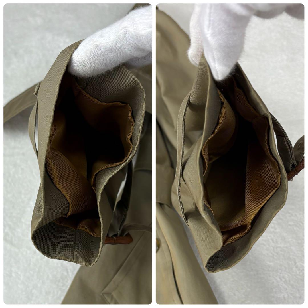 バーバリー　トレンチコート　ノバチェック　玉虫色　カーキ　ダブル　ベルト