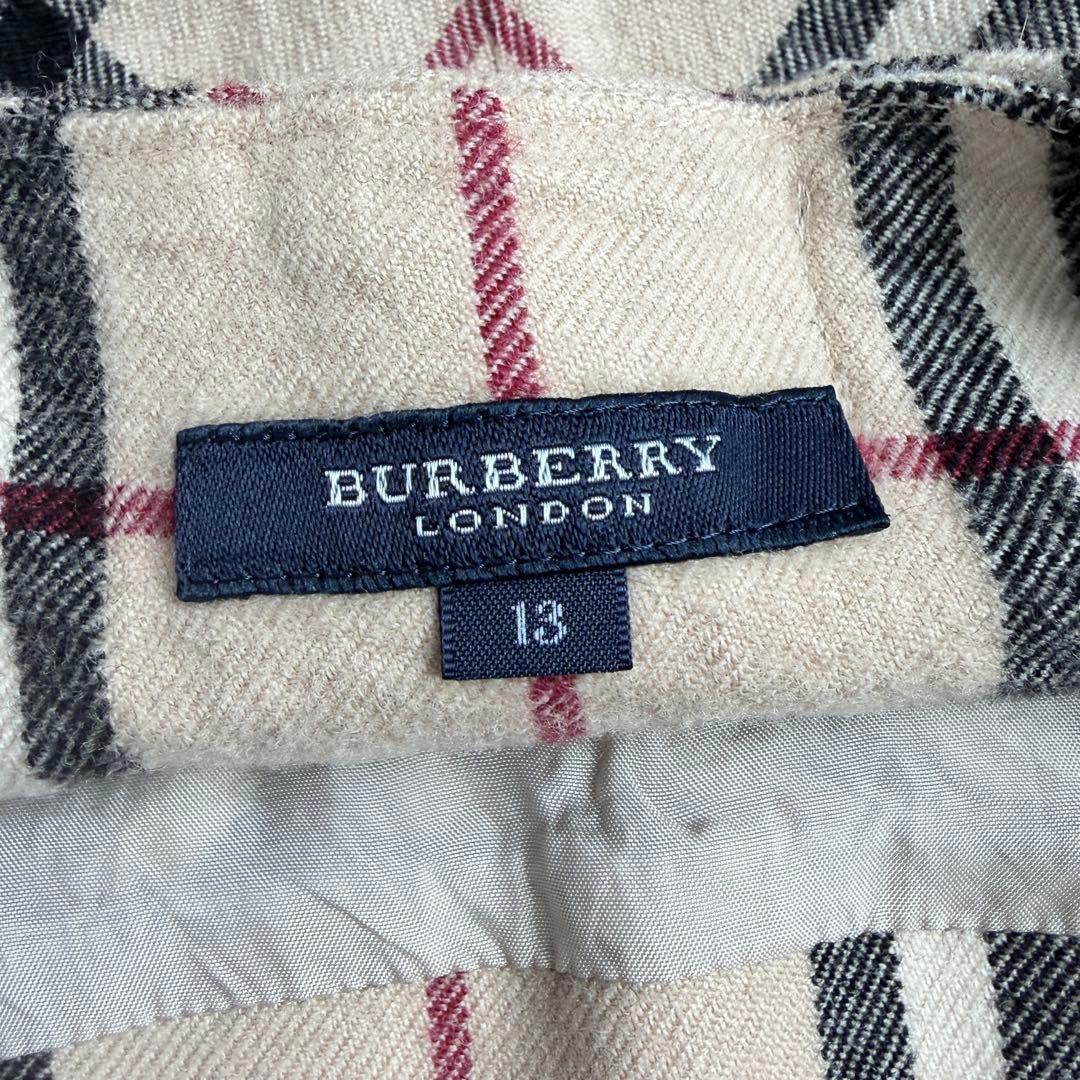 バーバリーロンドン　フレアスカート　ノバチェック柄　13
