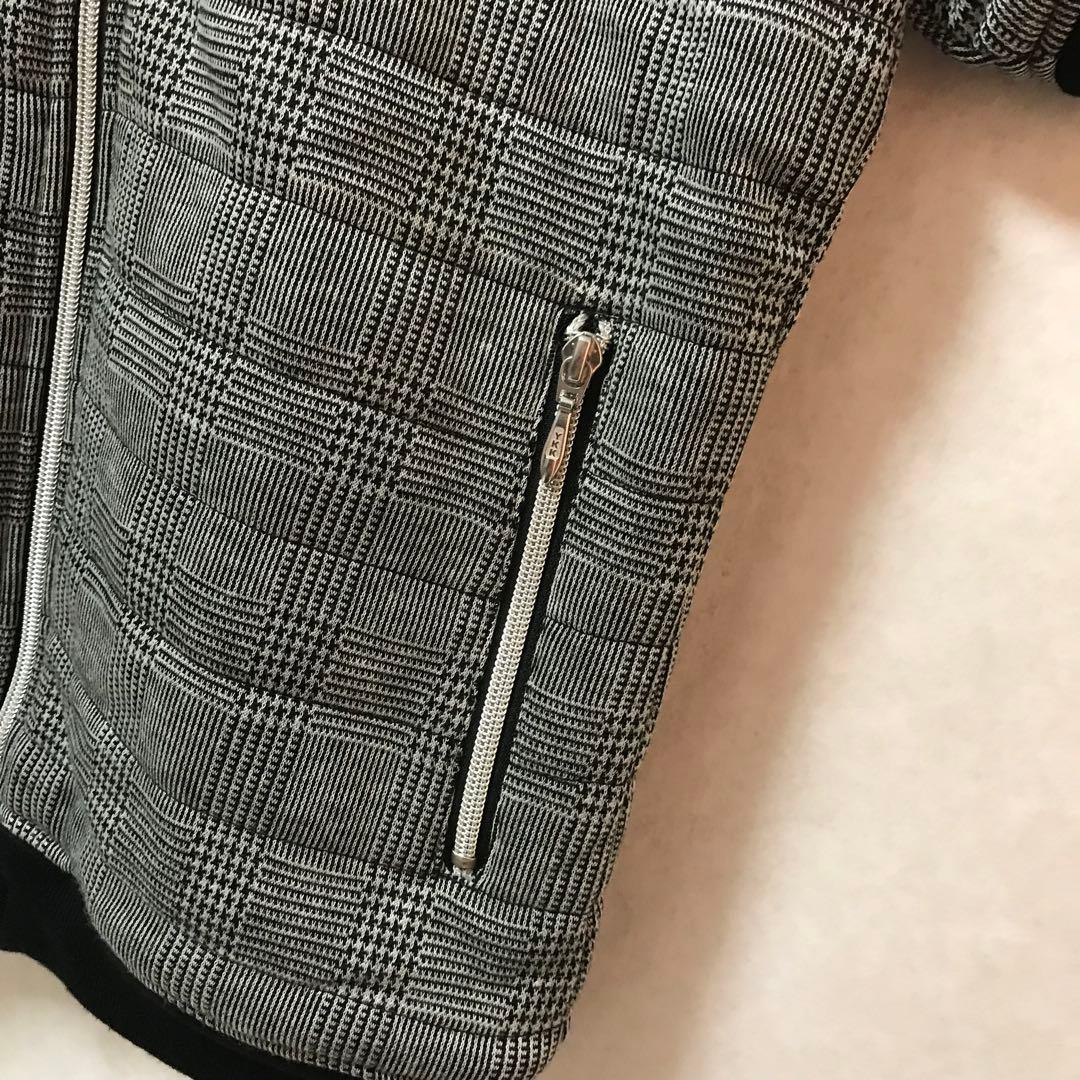 美品✴️BEAMS GOLF『ビームス 中綿 ブルゾン ジャケット』チェック 半袖