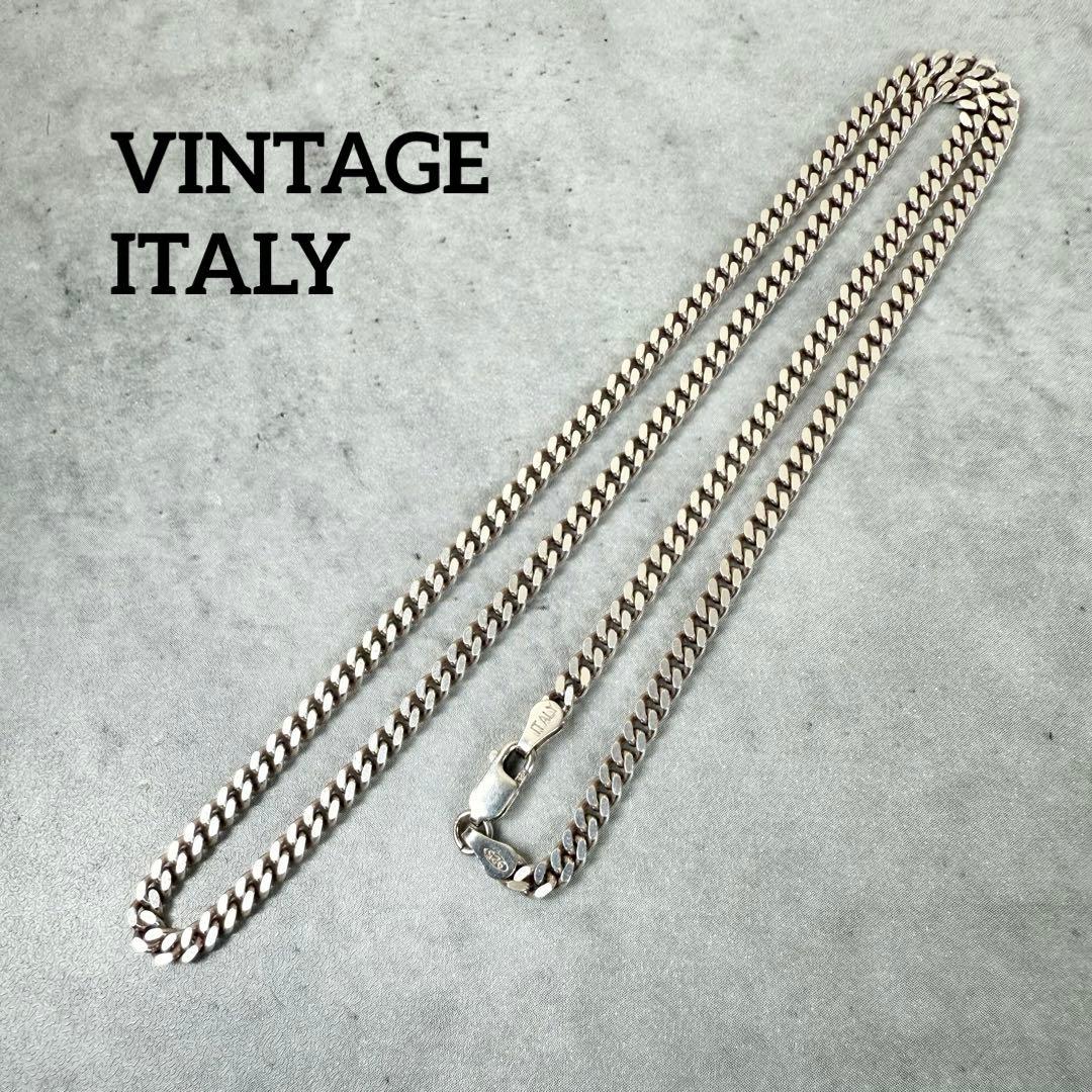 VINTAGE ITALY 喜平チェーン シルバー925 ヴィンテージ　50cm