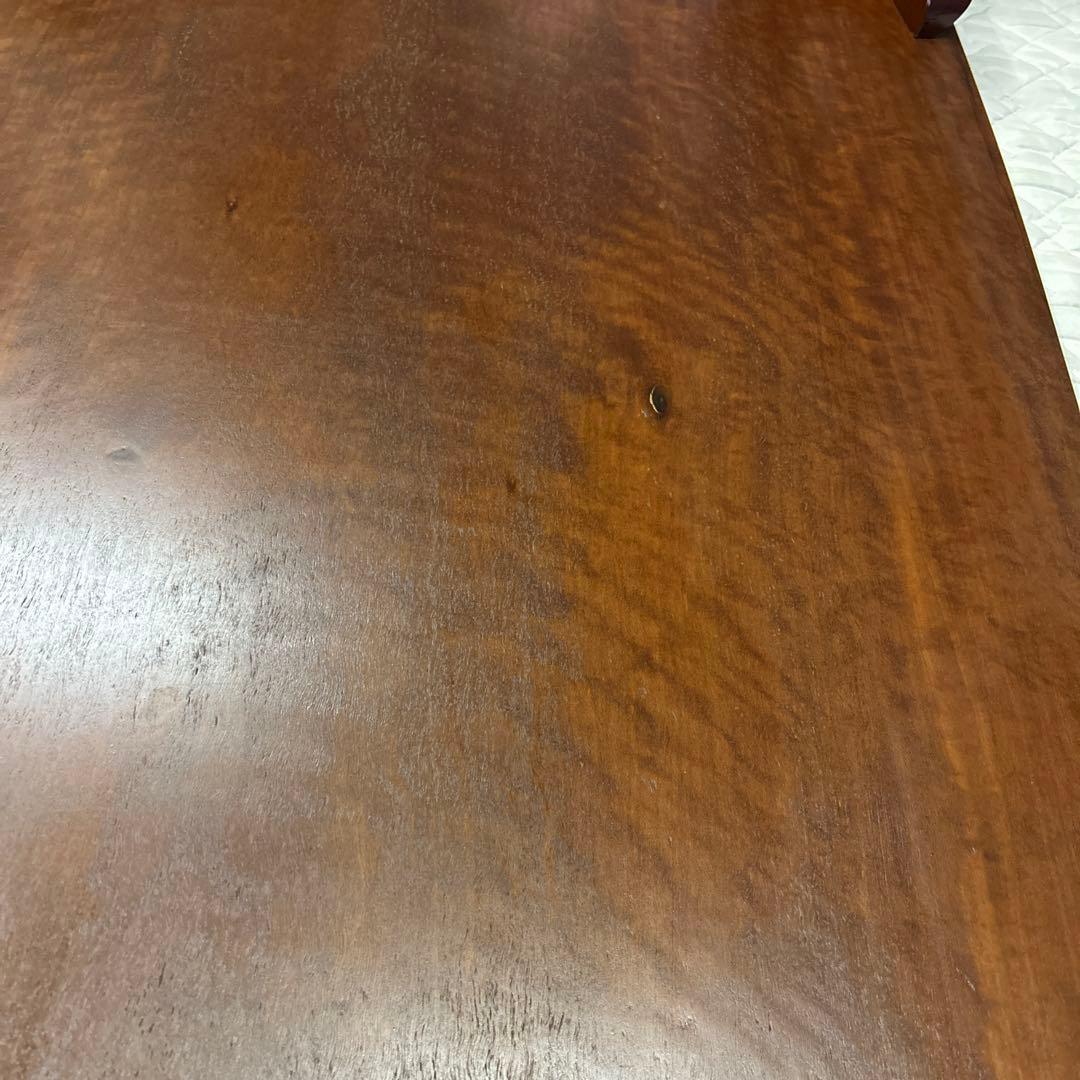 希少☆花梨無垢一枚板 座卓 応接台 猫脚 リビングテーブル 昭和レトロ 高級品