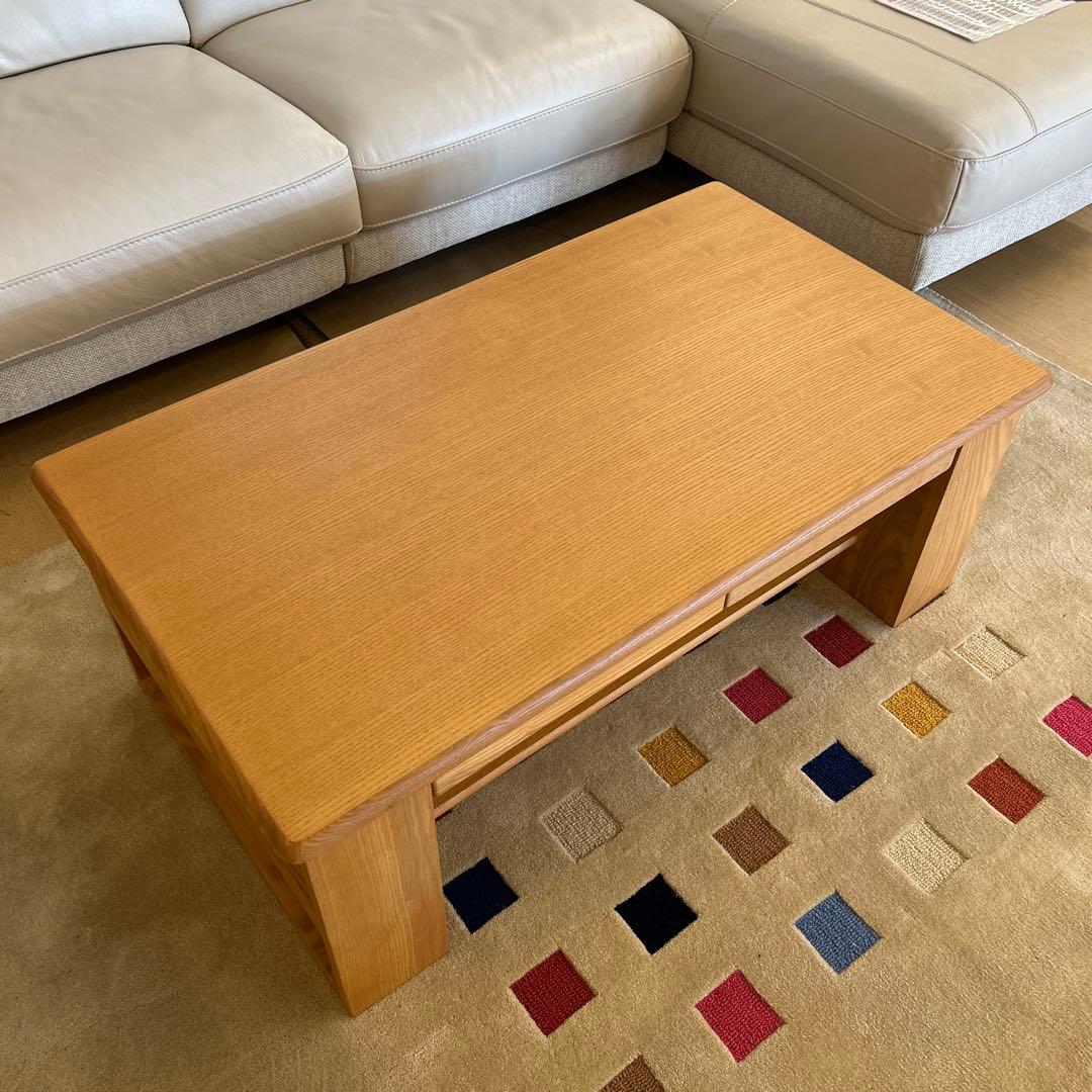 アウトレット★センターテーブル リビングテーブル 引出し付 マガジンラック付