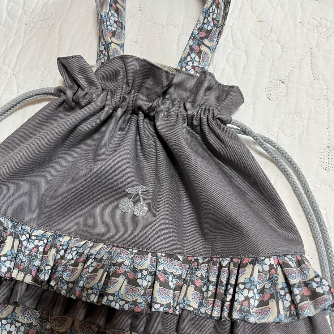 レッスンバッグ　着替え袋　靴袋　3点セット　リバティ　ストロベリーフィースト